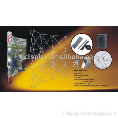 2013 hottest Mini Pop Up display stand